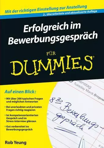 Erfolgreich im Bewerbungsgespräch für Dummies cover