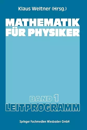 Mathematik für Physiker cover