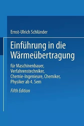 Einführung in die Wärmeübertragung cover