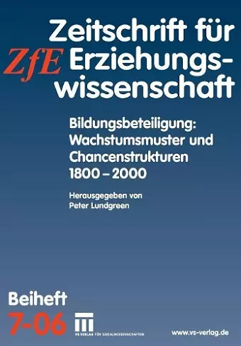 Bildungsbeteiligung: Wachstumsmuster und Chancenstrukturen 1800 - 2000 cover
