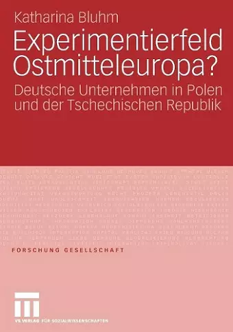 Experimentierfeld Ostmitteleuropa? cover