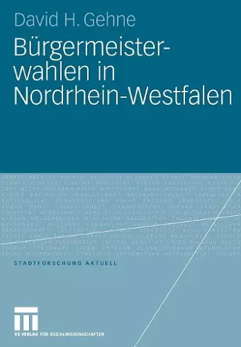Bürgermeisterwahlen in Nordrhein-Westfalen cover