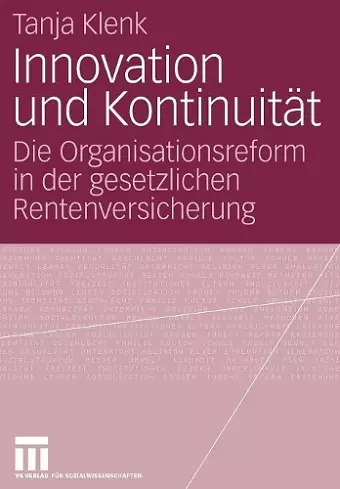Innovation und Kontinuität cover
