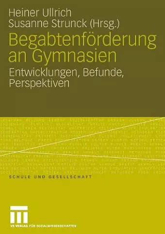 Begabtenförderung an Gymnasien cover