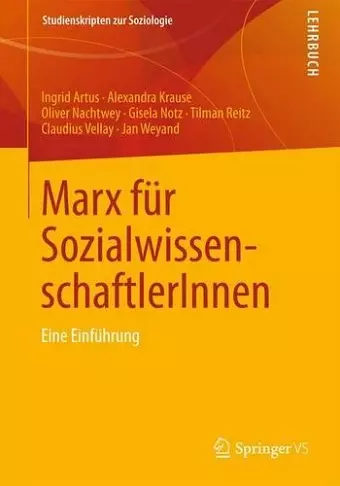 Marx für SozialwissenschaftlerInnen cover