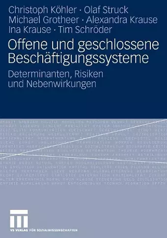 Offene und geschlossene Beschäftigungssysteme cover