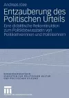 Entzauberung des Politischen Urteils cover