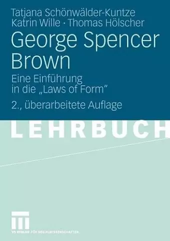 George Spencer Brown cover