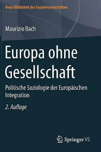 Europa ohne Gesellschaft cover