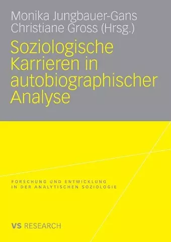Soziologische Karrieren in autobiographischer Analyse cover