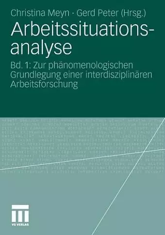 Arbeitssituationsanalyse cover