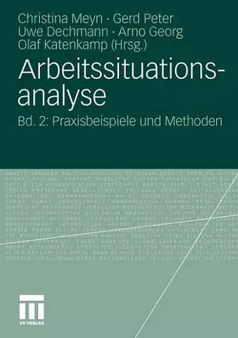 Arbeitssituationsanalyse cover