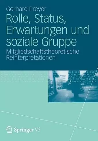 Rolle, Status, Erwartungen und soziale Gruppe cover