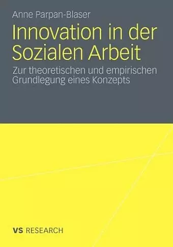 Innovation in der Sozialen Arbeit cover