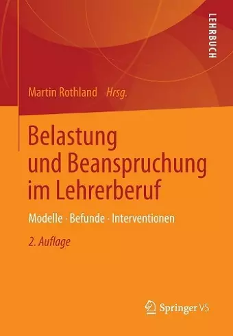 Belastung und Beanspruchung im Lehrerberuf cover