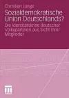 Sozialdemokratische Union Deutschlands? cover