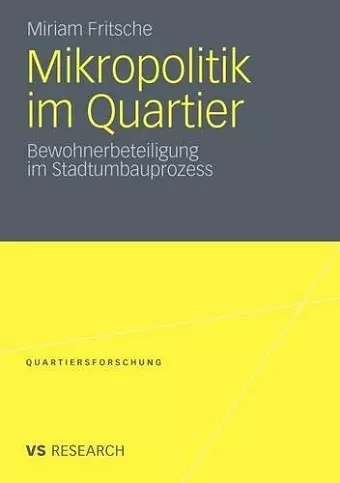 Mikropolitik im Quartier cover