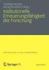 Institutionelle Erneuerungsfähigkeit der Forschung cover