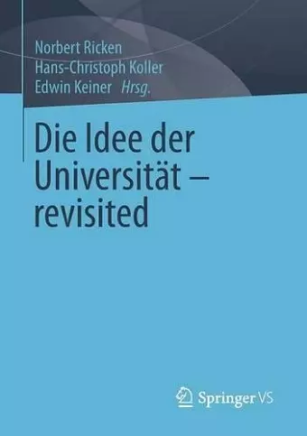 Die Idee der Universität - revisited cover