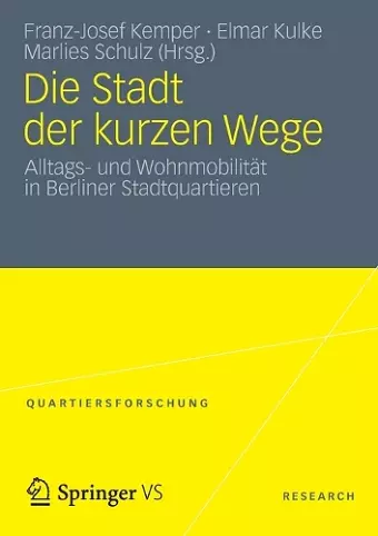 Die Stadt der kurzen Wege cover