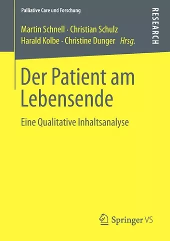 Der Patient am Lebensende cover