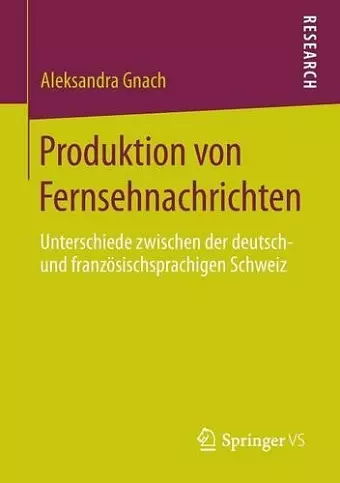 Produktion von Fernsehnachrichten cover