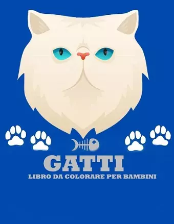 Gatti libro da colorare per i bambini cover