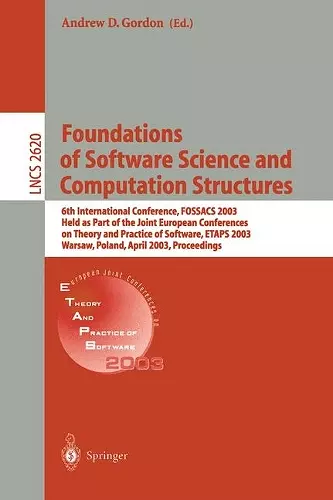 Foundations of Software Science and Computational Structures cover