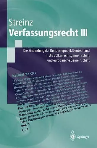 Verfassungsrecht III cover