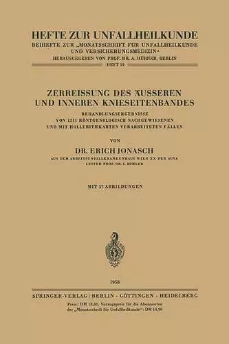 Zerreissung Des Äusseren Und Inneren Knieseitenbandes cover