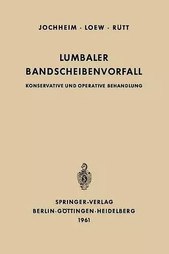 Lumbaler Bandscheibenvorfall cover