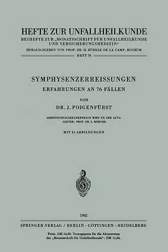 Symphysenzerreissungen cover