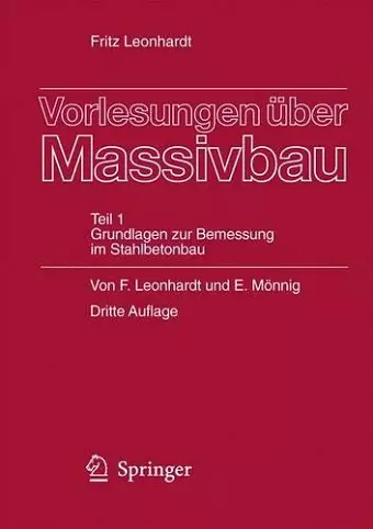 Vorlesungen über Massivbau cover