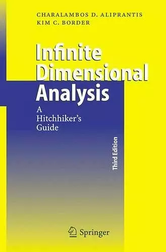 Infinite Dimensional Analysis cover