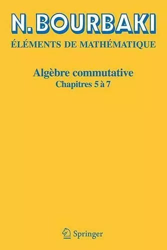 Algèbre commutative cover