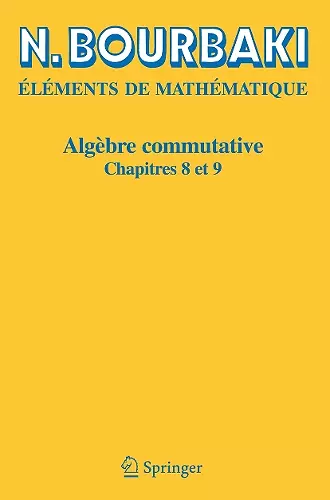 Algèbre commutative cover