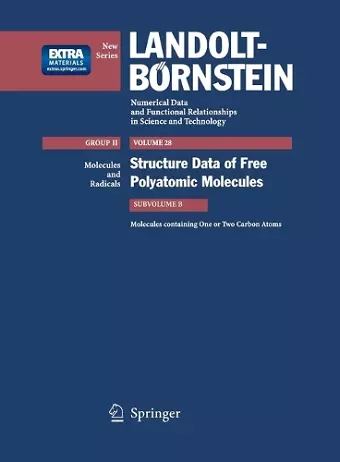 Molecules containing One or Two Carbon Atoms cover