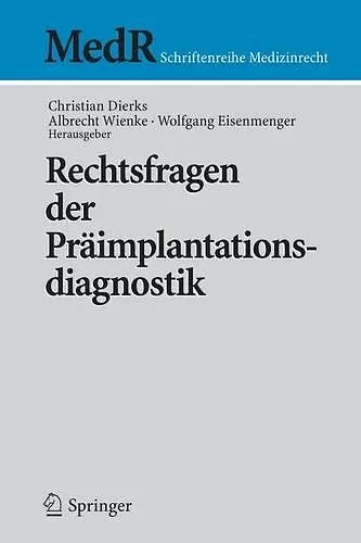 Rechtsfragen der Präimplantationsdiagnostik cover