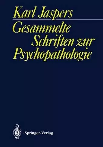 Gesammelte Schriften zur Psychopathologie cover