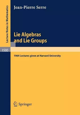 Lie Algebras and Lie Groups cover