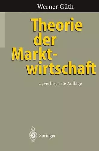 Theorie der Marktwirtschaft cover