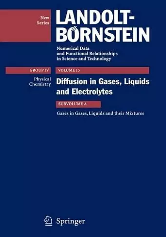 Gases in Gases, Liquids and their Mixtures cover