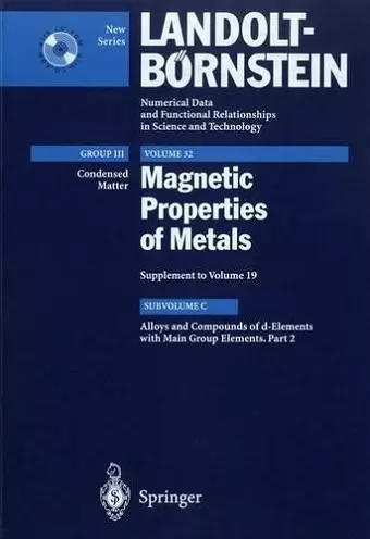 Alloys and Compounds of d-Elements with Main Group Elements. Part 2 cover