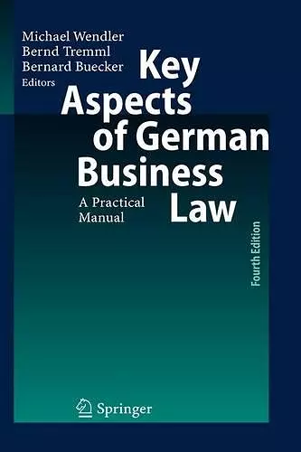 Key Aspects of German Business Law cover