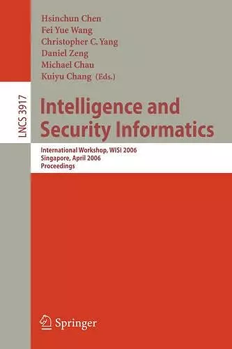 Intelligence and Security Informatics cover
