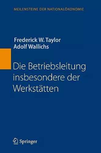 Die Betriebsleitung insbesondere der Werkstätten cover