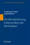 Die Betriebsleitung insbesondere der Werkstätten cover