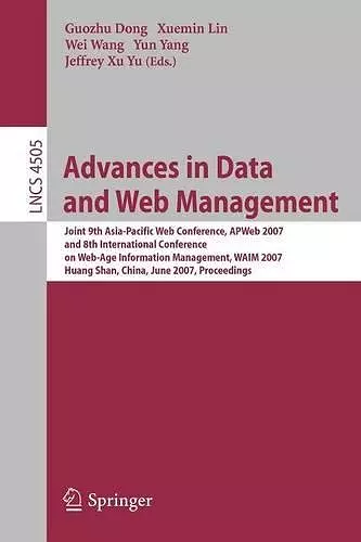 Advances in Data and Web Management cover