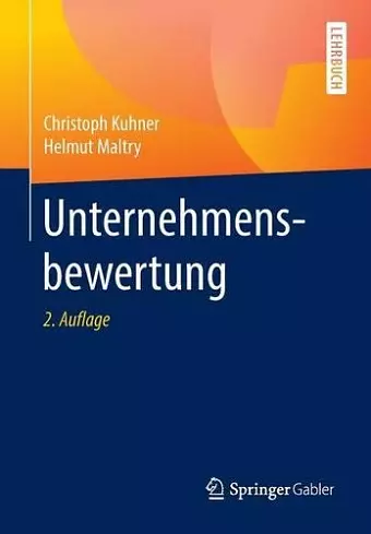 Unternehmensbewertung cover