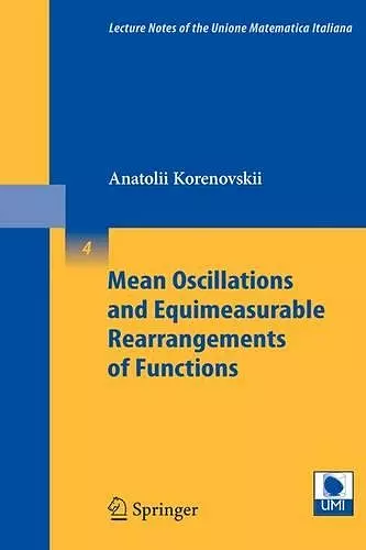 Mean Oscillations and Equimeasurable Rearrangements of Functions cover